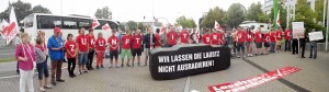 "Wir lassen die Lausitz nicht ausradieren!" Pro-braunkohle-Eichhörnchen in Cottbus