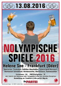 1. Nolympischen Spiele in Frankkfurt (Oder) am Helenesee